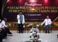 sebelas partai mendaftar