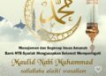 Ucapan Maulid Nabi SAW BANK NTB Syari'ah