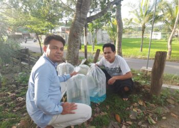 Ribuan Bibit Ikan dibagi oleh FKD Kecamatan Kopang, Guna Mendukung Ketahanan Pangan