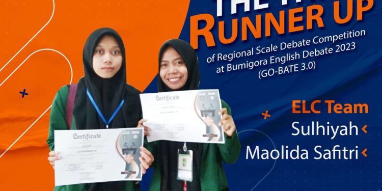 UKMF ELC FKIP UNW Mataram Raih Prestasi Ajang Kompeteisi Debate, 7 Tim Berhasil Digeser Maulida dan Sulhiyah