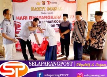 Polres Lombok Timur Gelar Bakti Sosial di Yafama NW Montong Tangi Menyambut Hari Bayangkara Ke-77