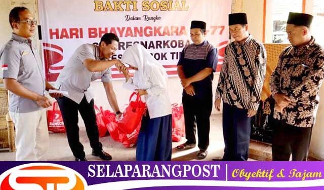 Polres Lombok Timur Gelar Bakti Sosial di Yafama NW Montong Tangi Menyambut Hari Bayangkara Ke-77