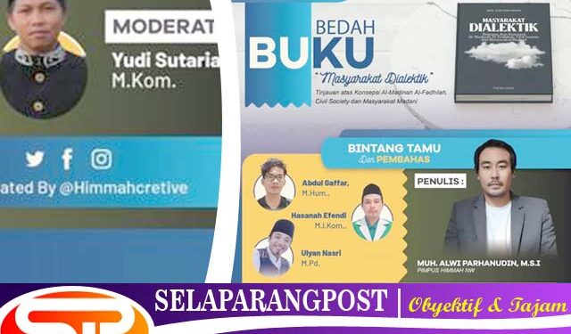 Bedah Buku "Masyarakat Dialektik" Karya Alwi Farhan Hadiah 57 Tahun Kiprah HIMMAH NW