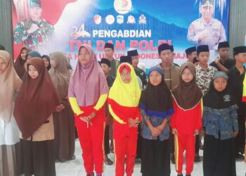 34 Tahun Pengabdian TNI-Polri, Polres Lotim Gelar Pelayanan Kesehatan dan Penyaluran Bansos