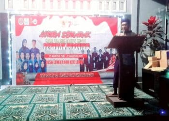 Malam Puncak Semarak HUT RI Ke-78 di Desa Lenek Lauk, KKP UIN Mataram dan STMIK SZ NW Anjani