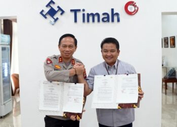 Perketat Pengamanan Obvitnas dan Konsesi, Dirut PT Timah Tbk Teken Adendum Naskah Kesepahaman dengan Kapolda Babel